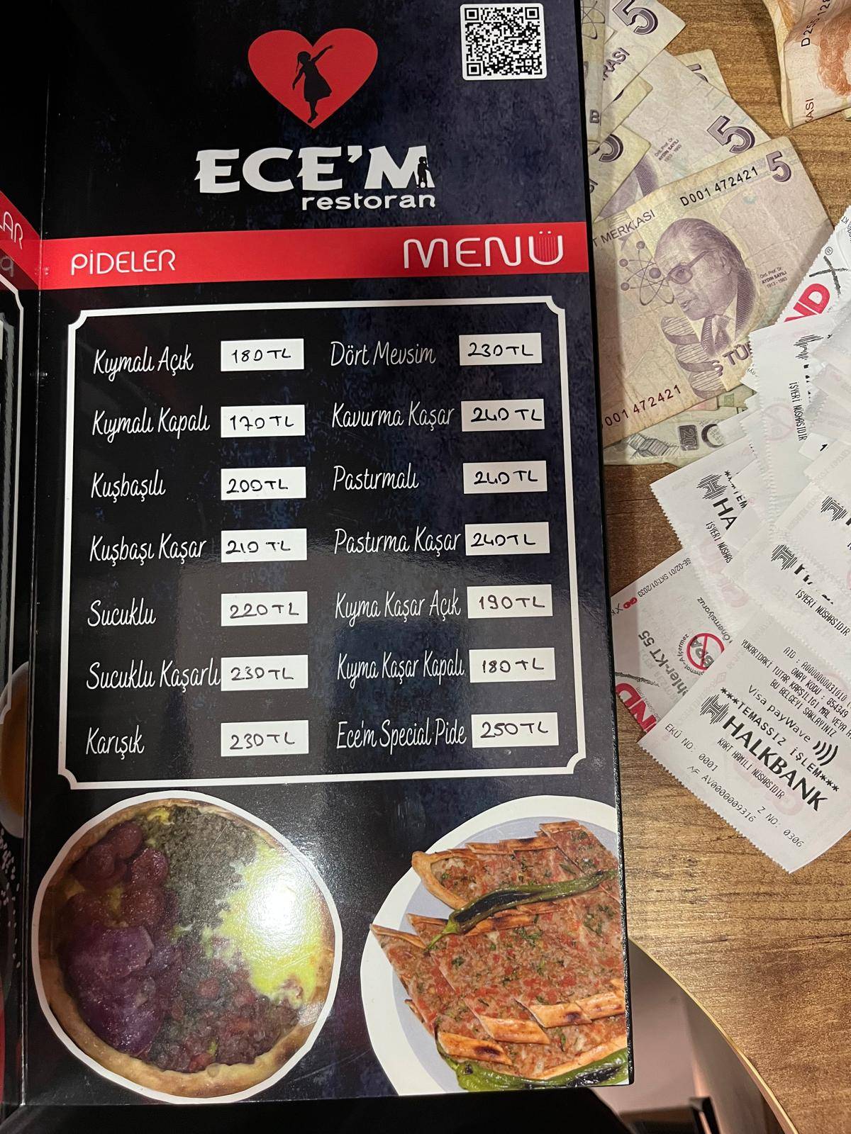 ECEM RESTORAN меню