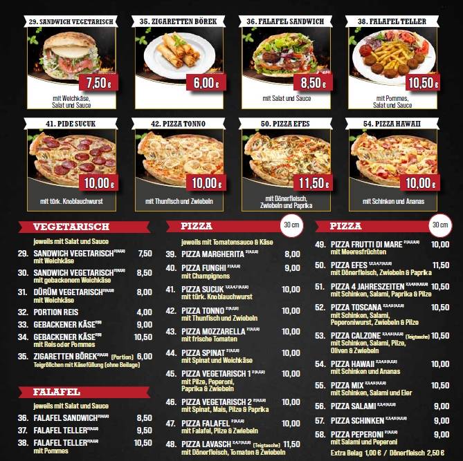 EFES Döner Rodgau меню