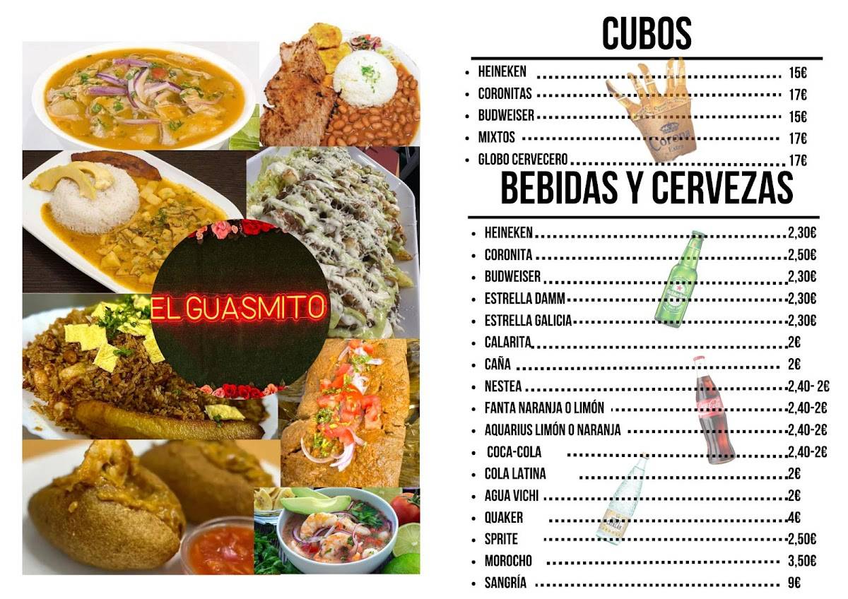 EL GUASMITO меню
