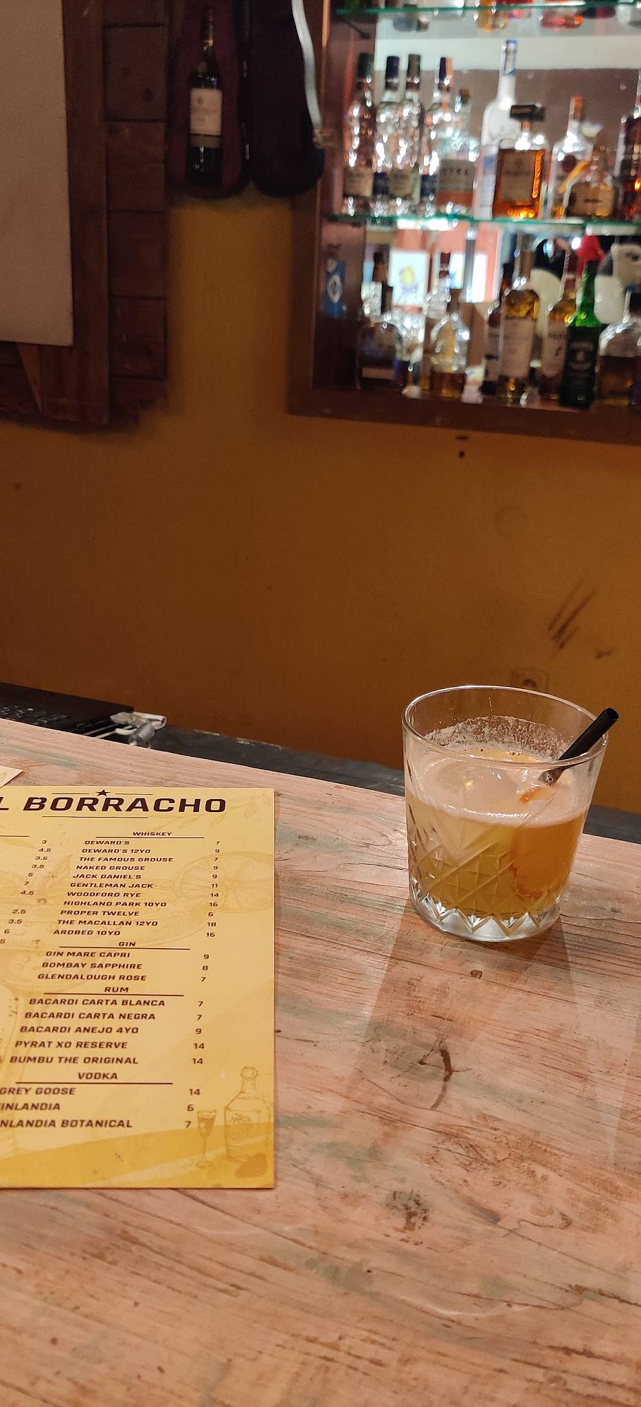 El Borracho - Varvara меню