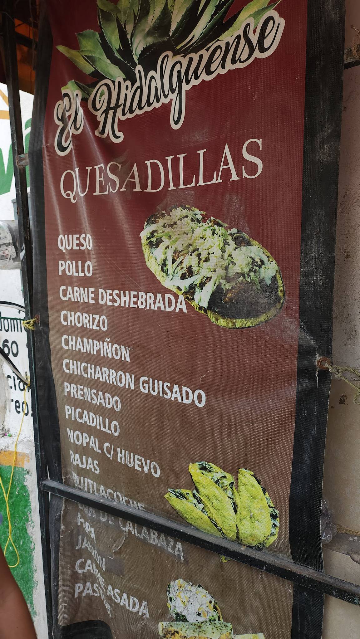 El Hidalguense меню