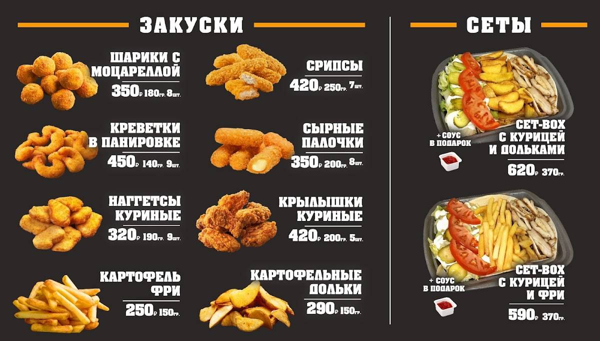 Эрнис меню