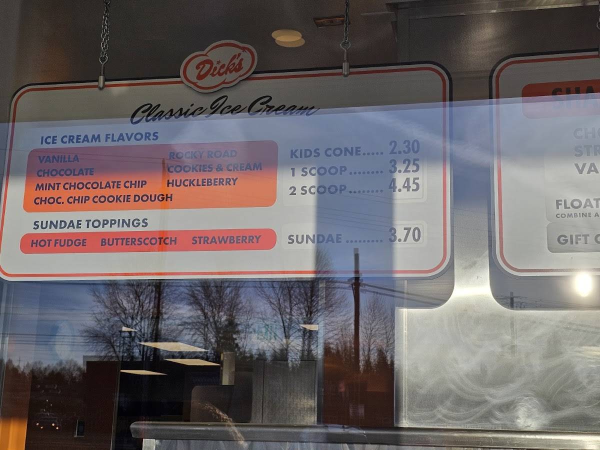 Dick's Drive-In меню