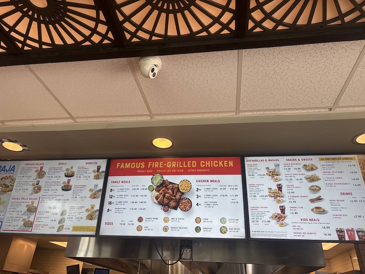 El Pollo Loco меню