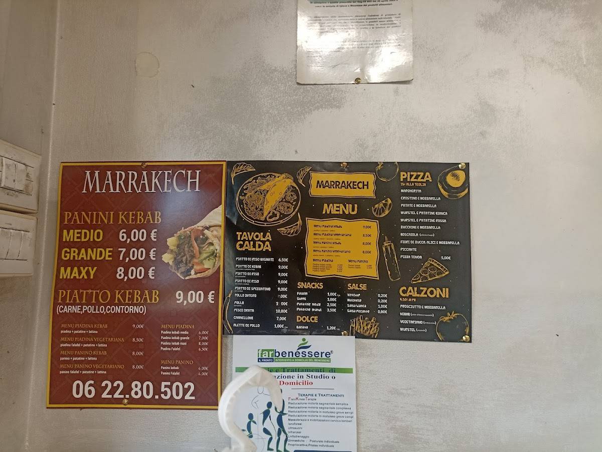 Marrakech Kebab меню