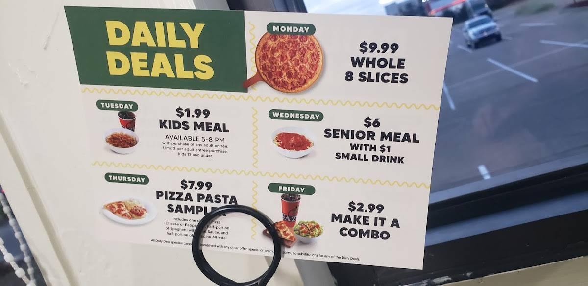 Fazoli's меню