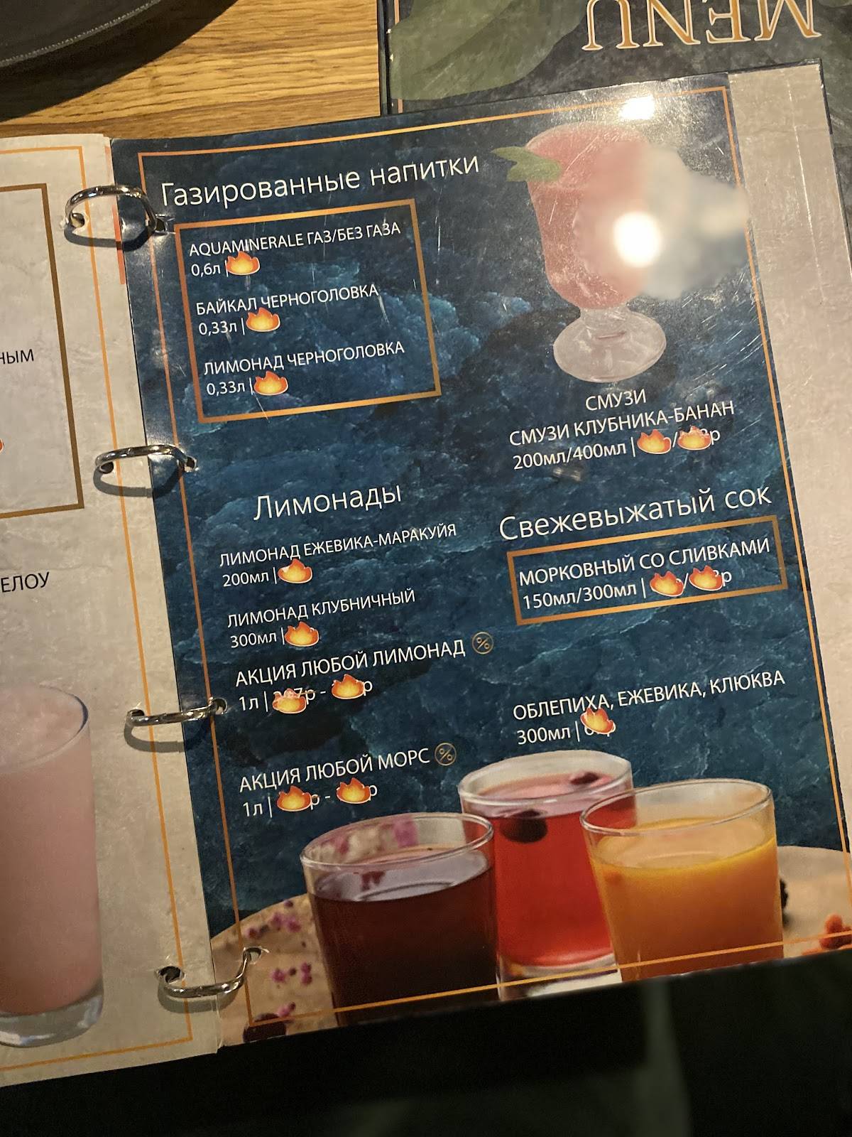 Fix Cafe меню