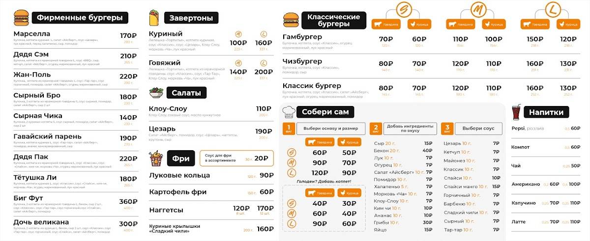 Food-Пятак меню