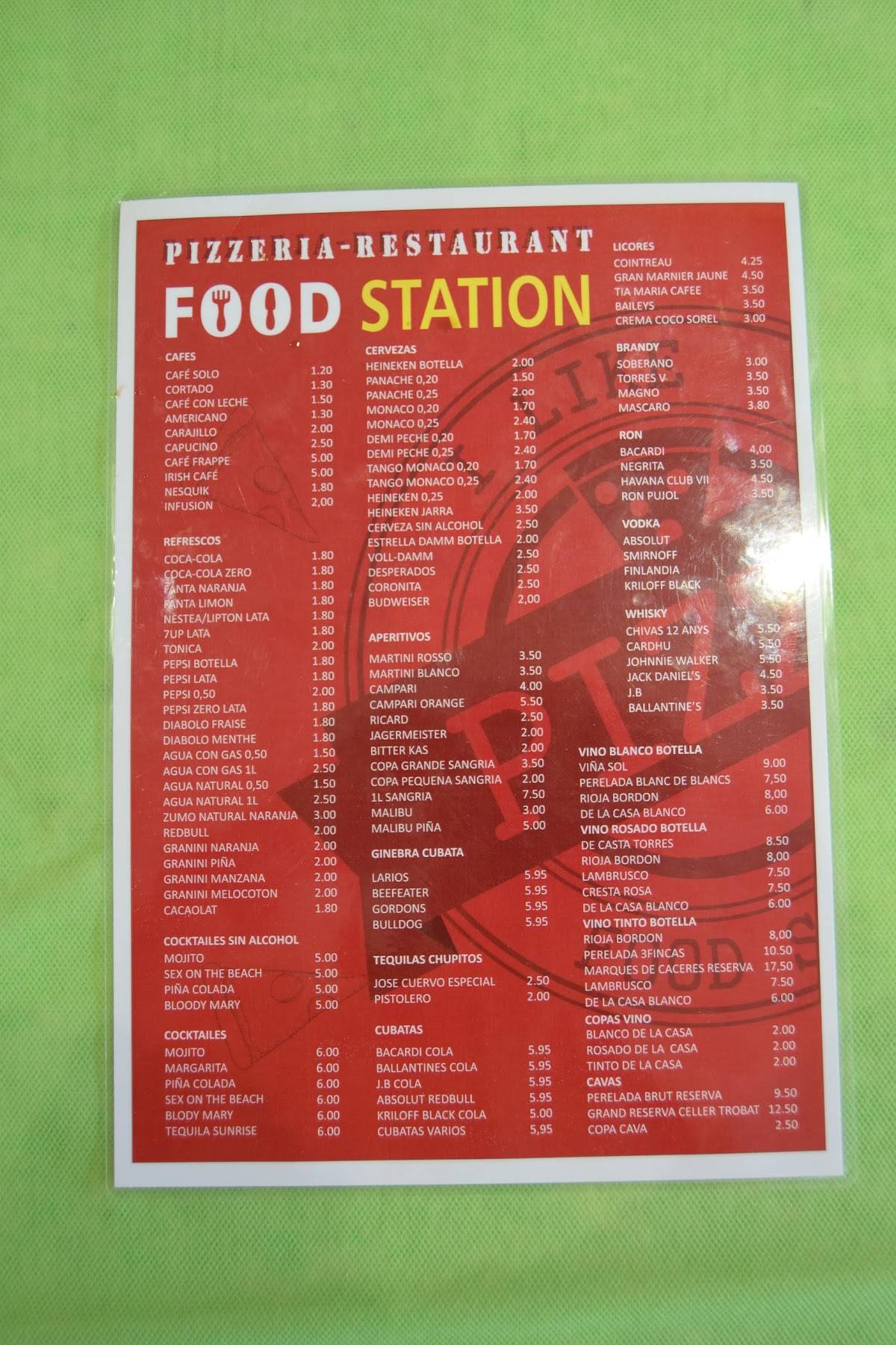 Food Station меню