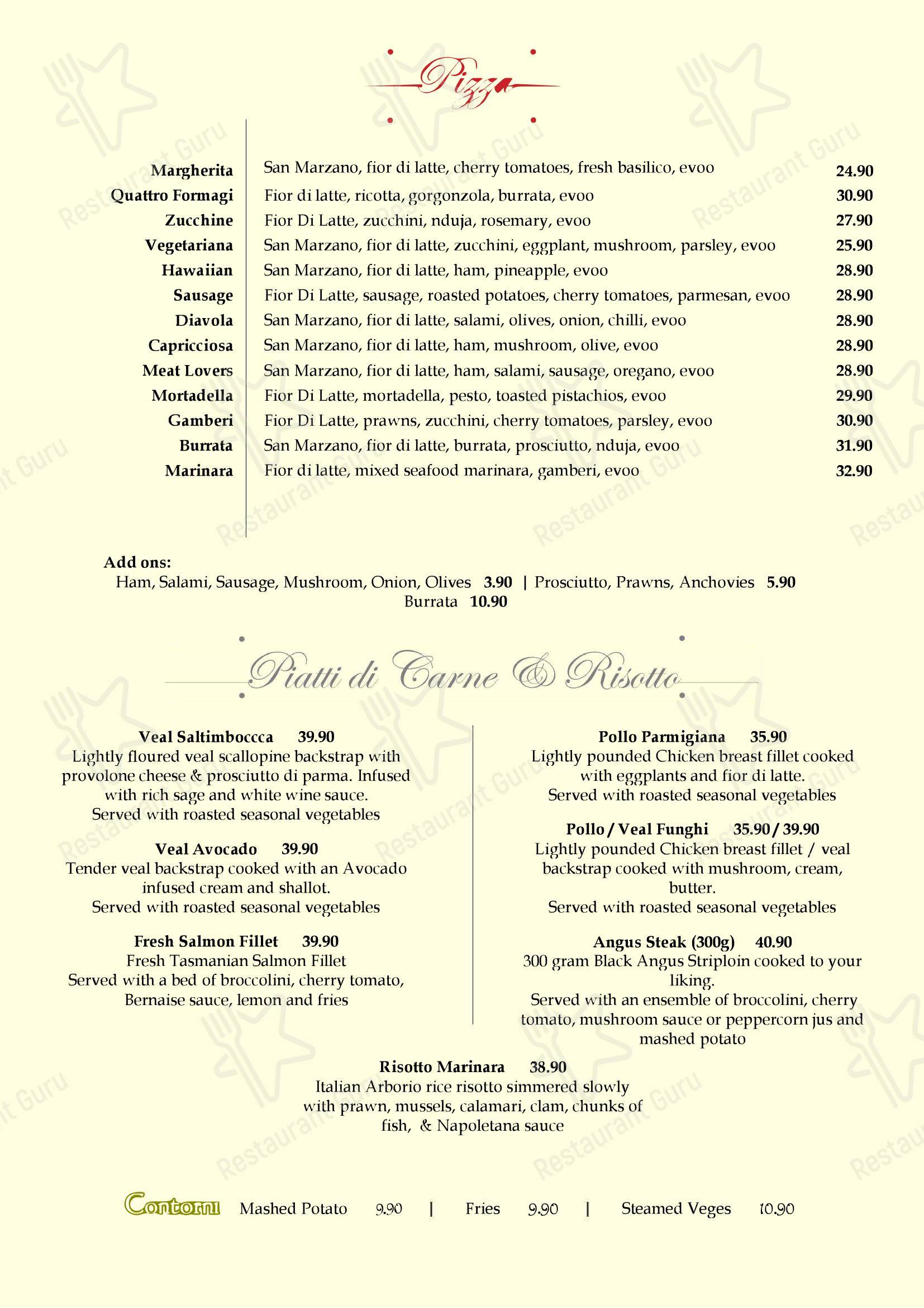 Меню ресторана Forli Italian Restaurant - Меню напитков