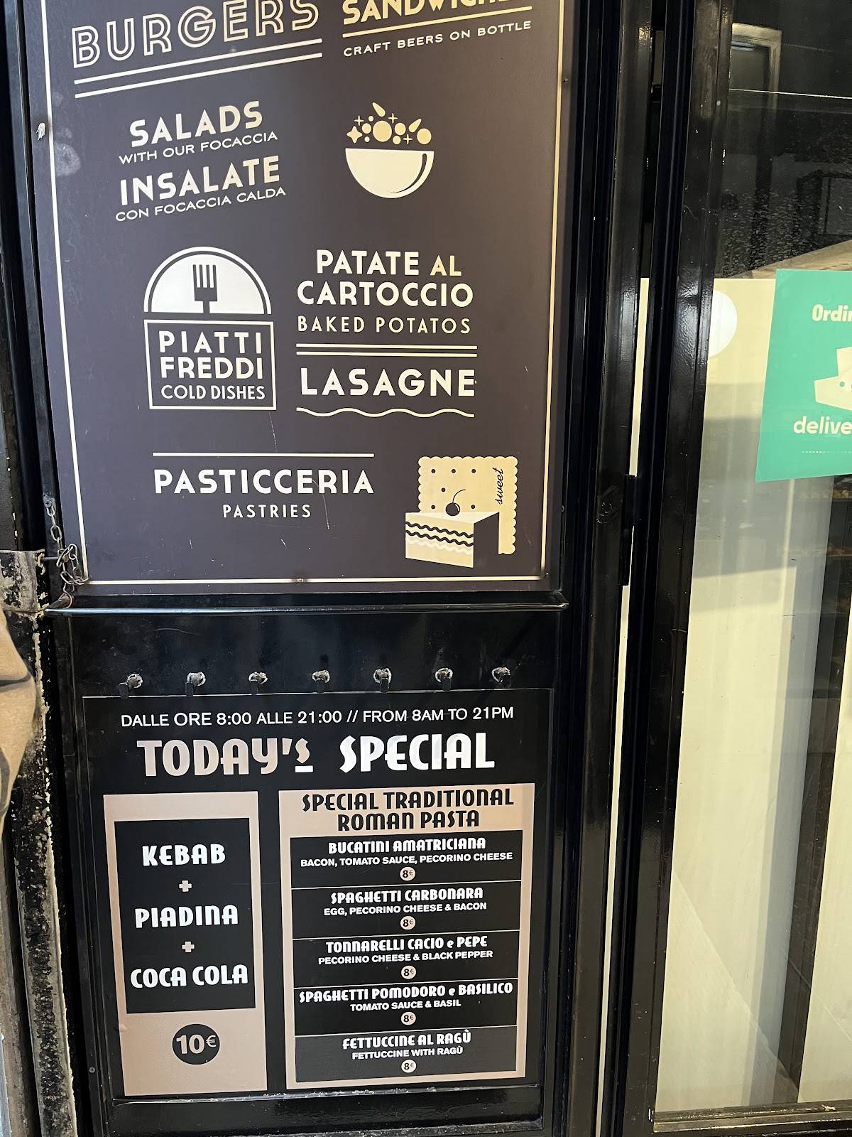 Forno da Milvio меню