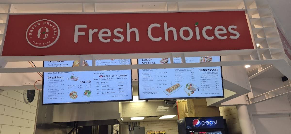 Fresh Choices меню