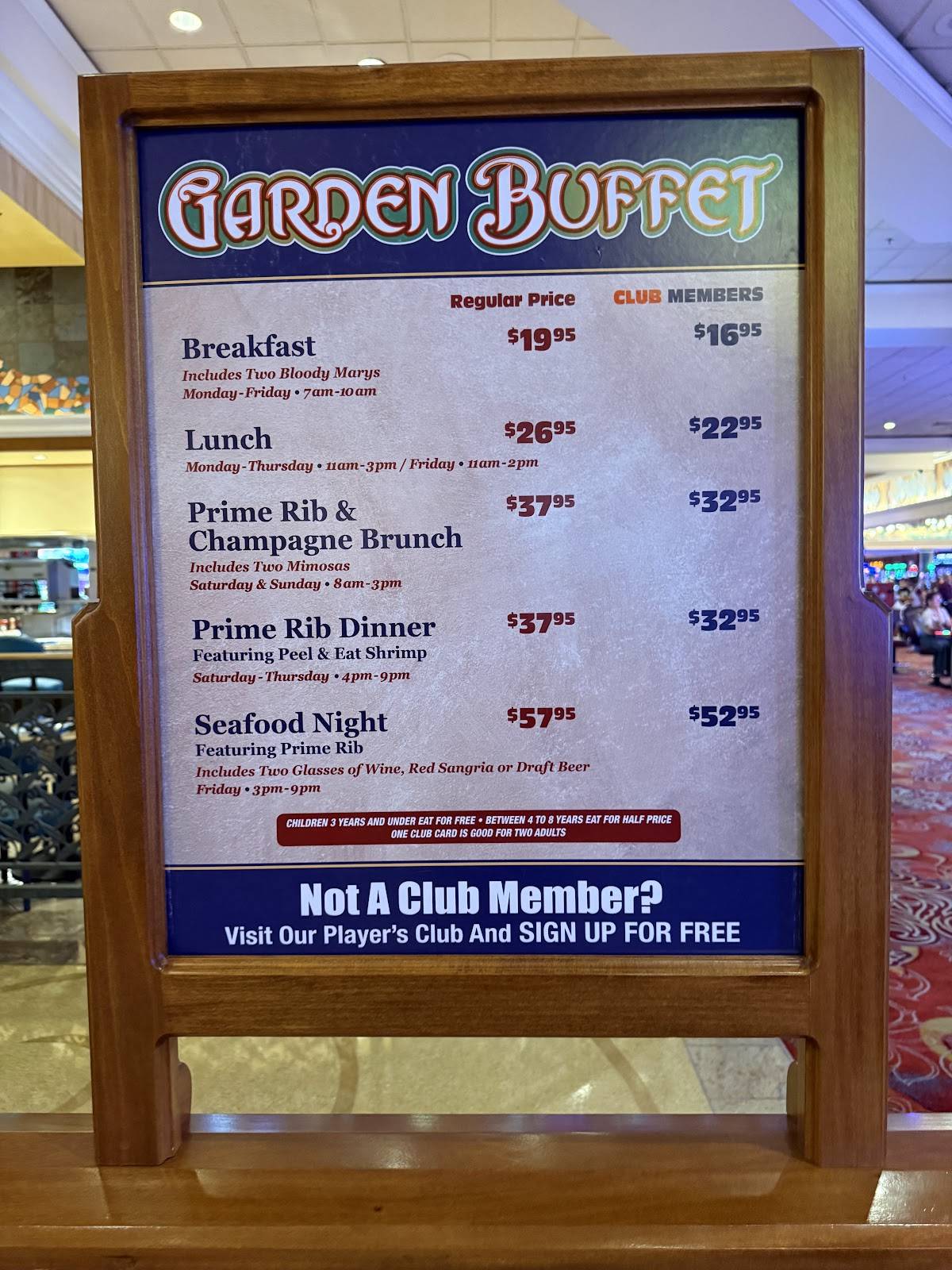 Garden Buffet меню