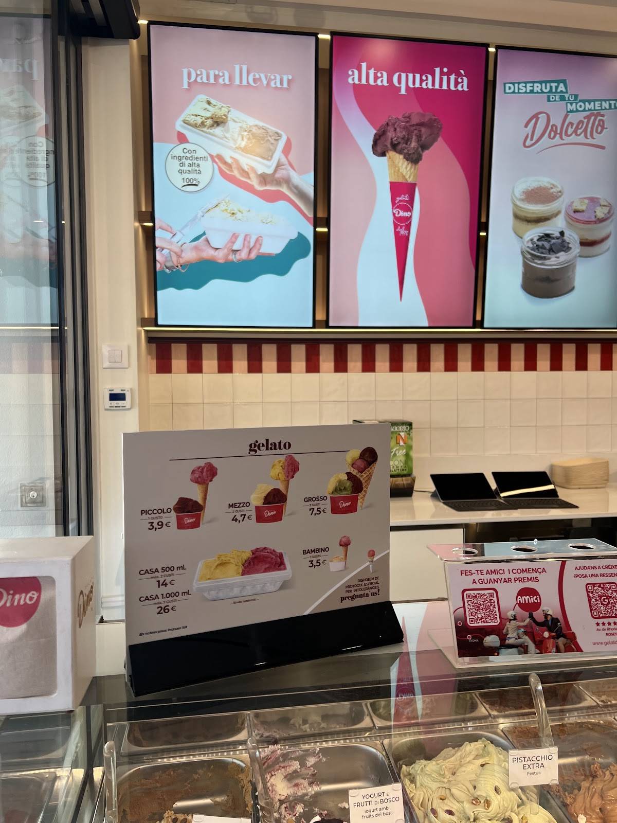 Gelati Dino меню
