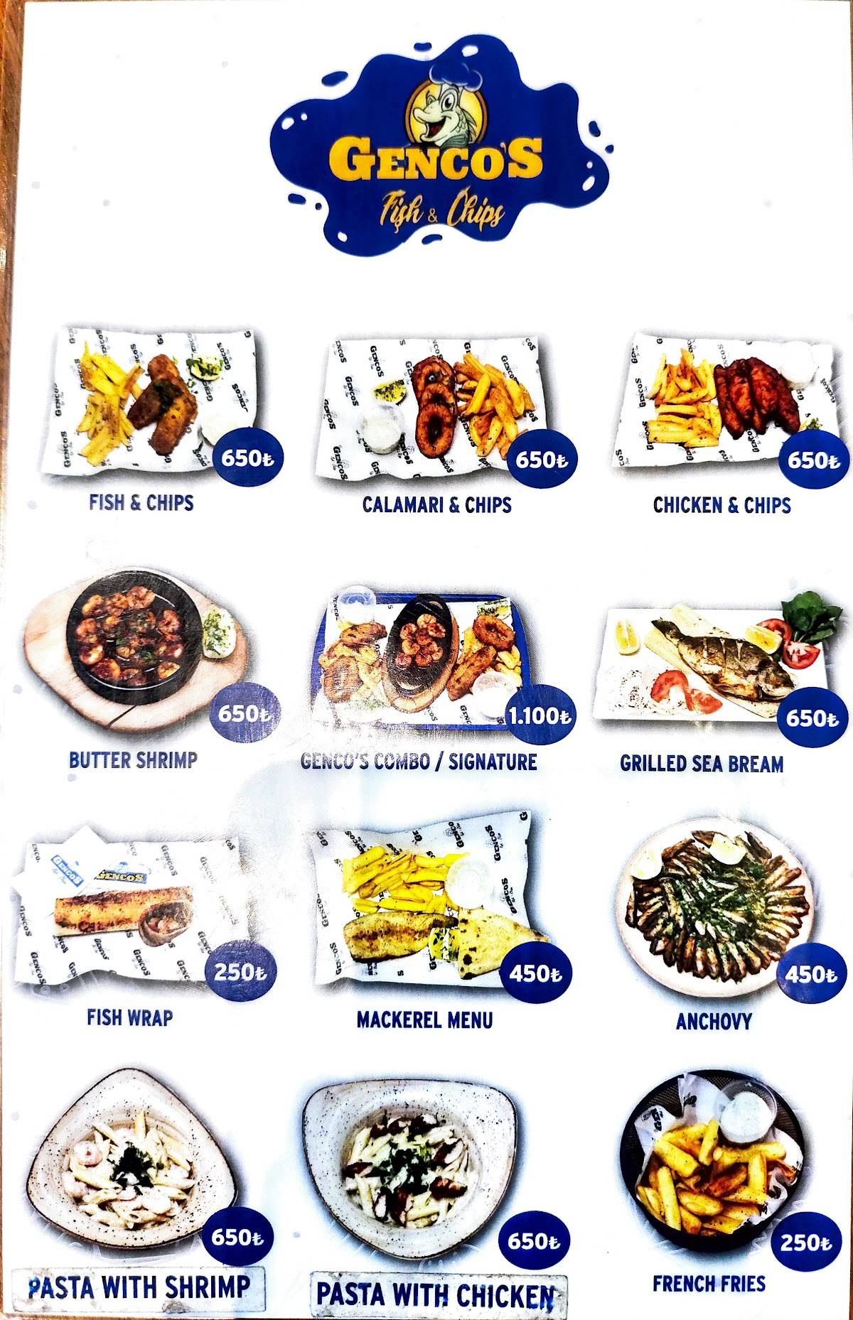 Genco’s Fish меню