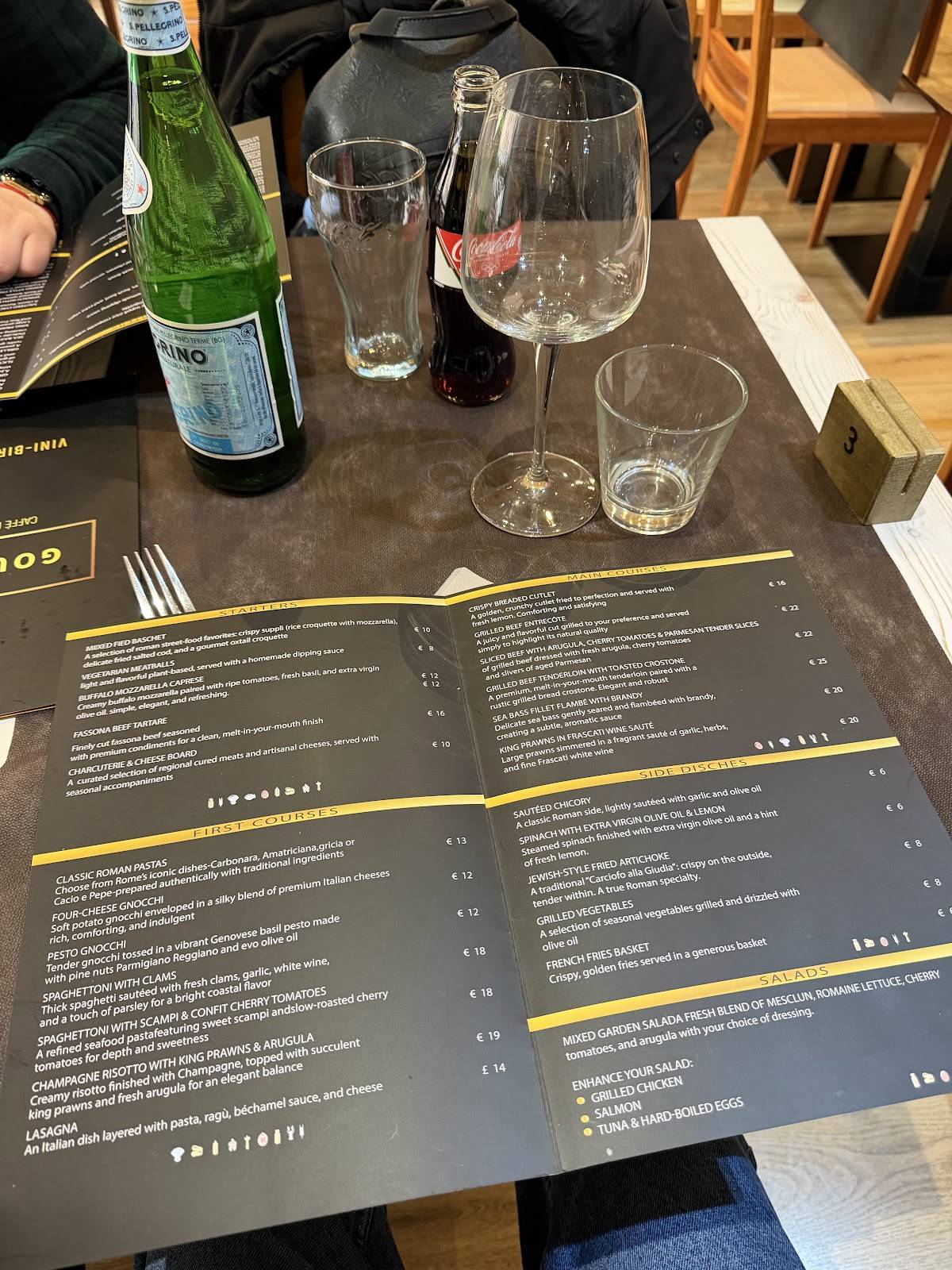 Gourmoso - Caffè Bistrot Ristorante меню
