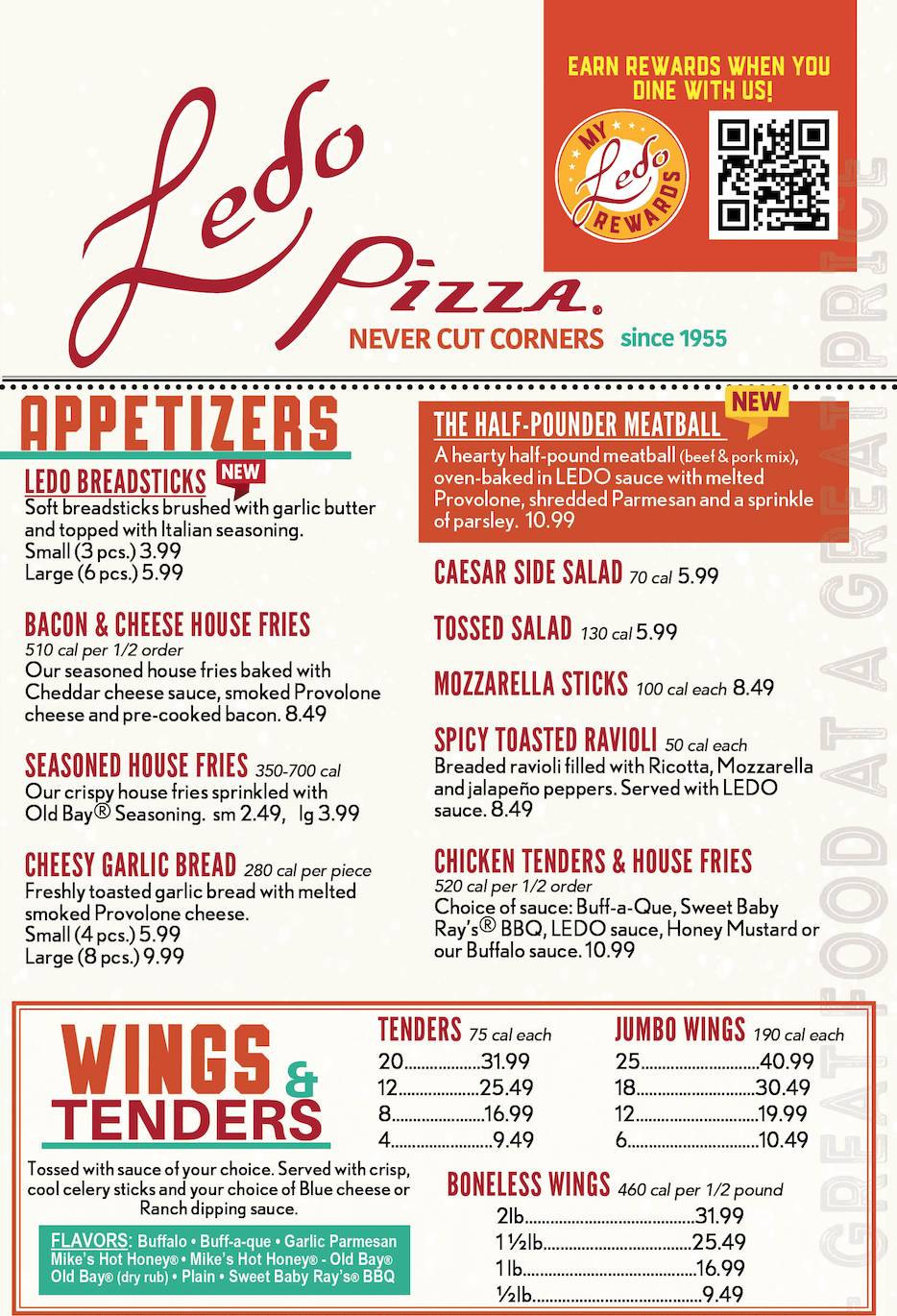 Ledo Pizza Reston, VA меню