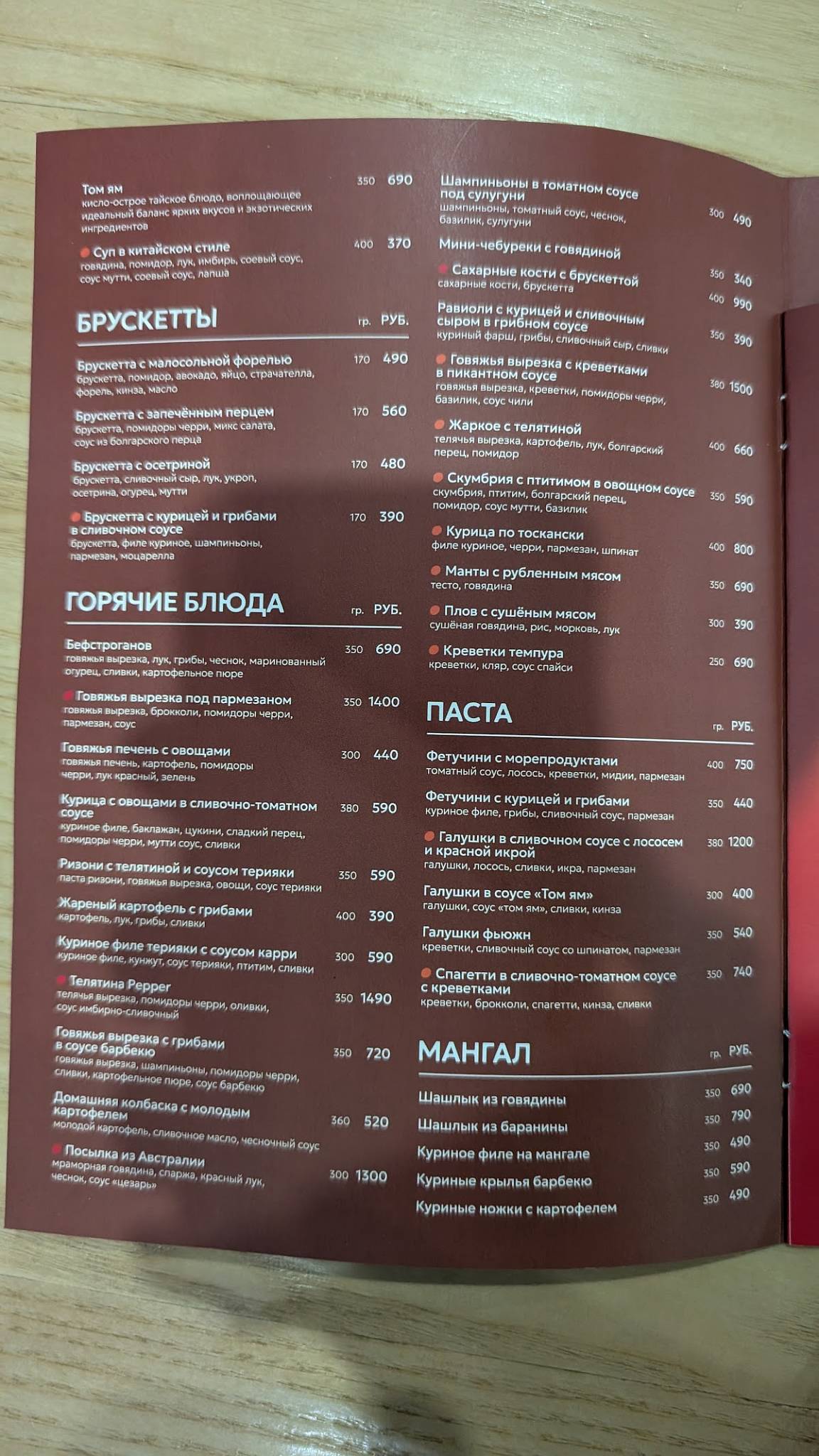 Grill House Grozny меню