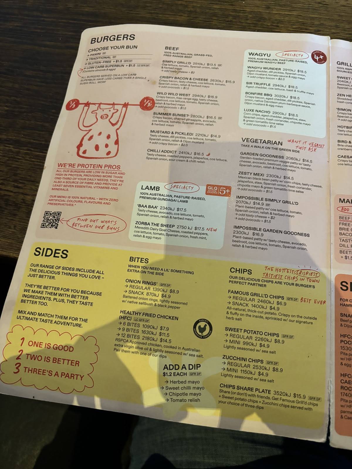 Grill'd Burgers - Rockingham меню
