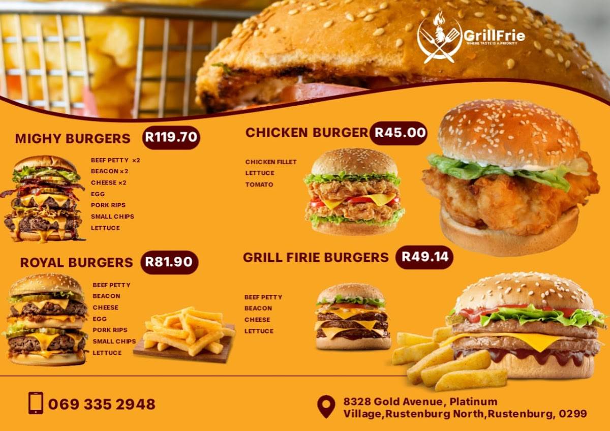 Grillfrie меню