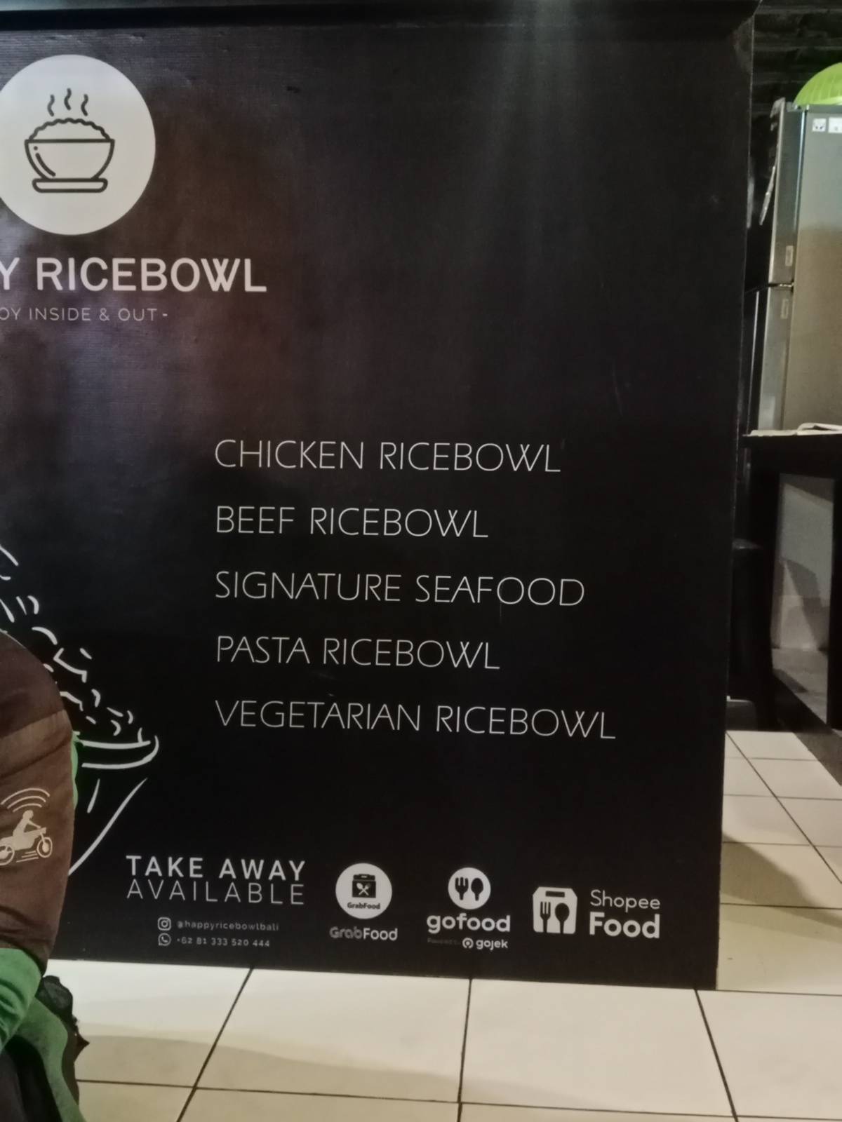 Happy Ricebowl меню