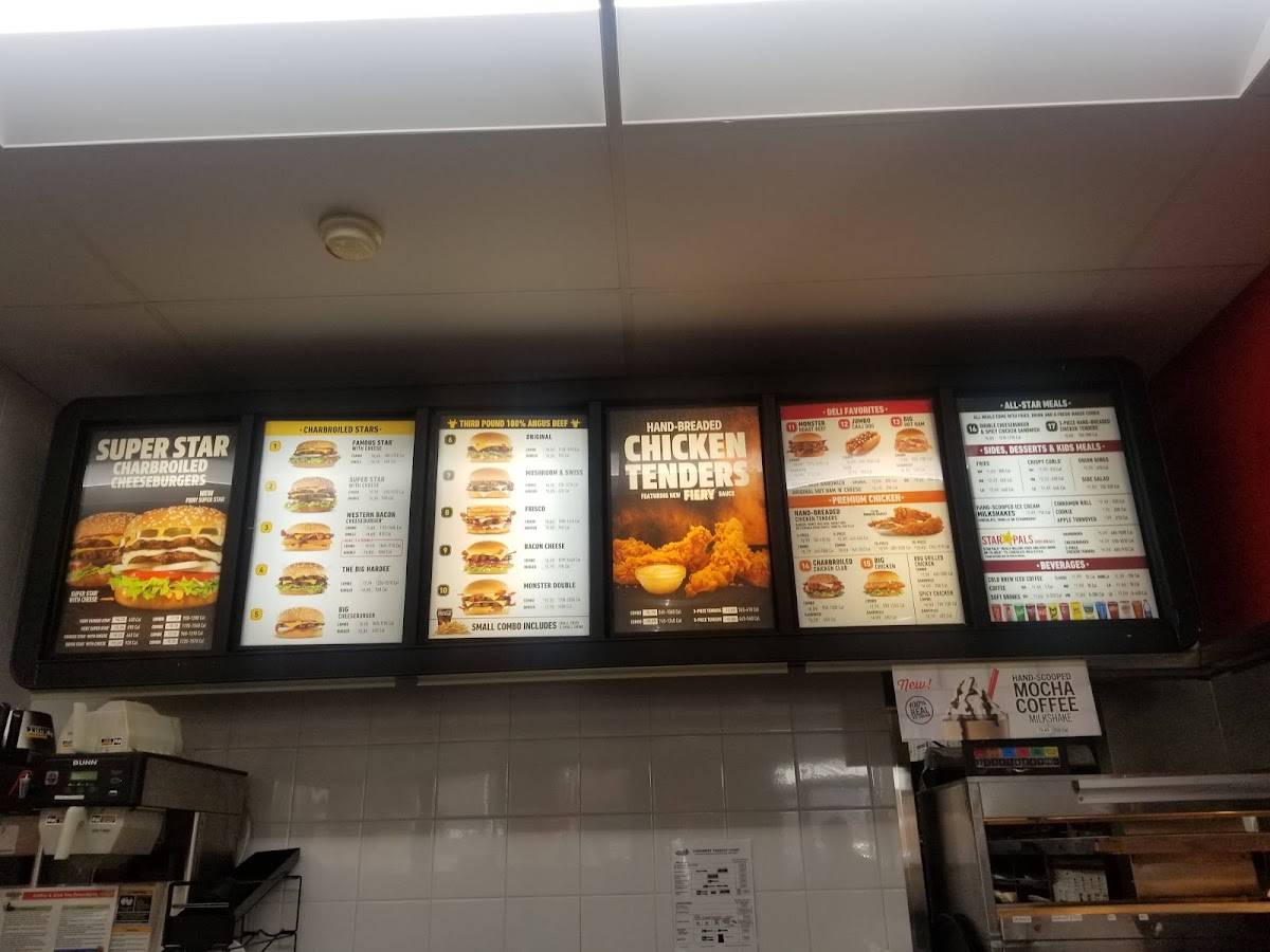 Hardee's меню