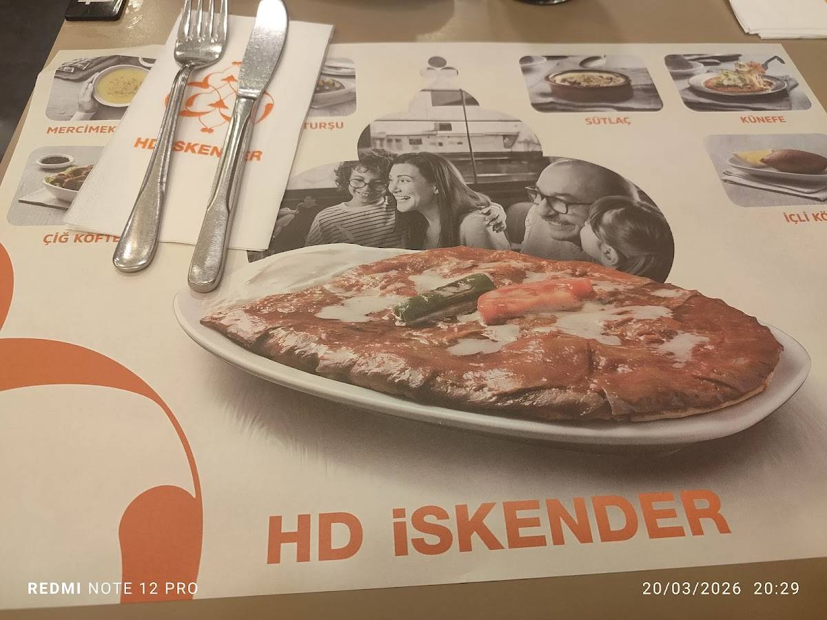 Hd Iskender меню
