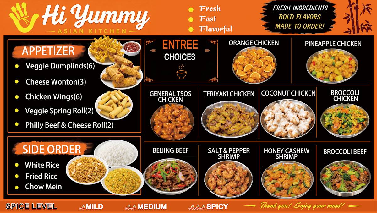 Hi Yummy Asian Kitchen меню
