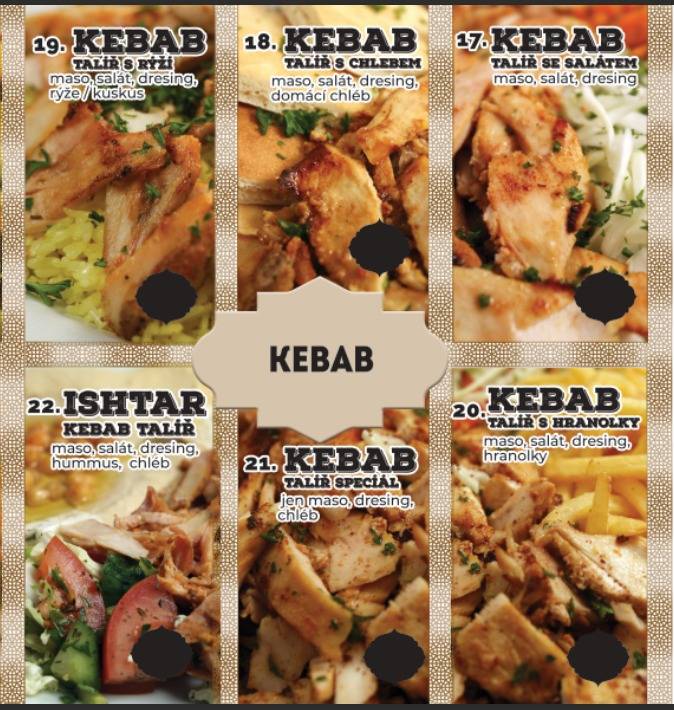 IŠTAR FAST FOOD меню