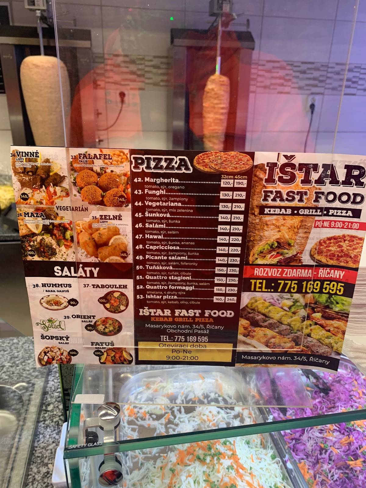 IŠTAR FAST FOOD меню