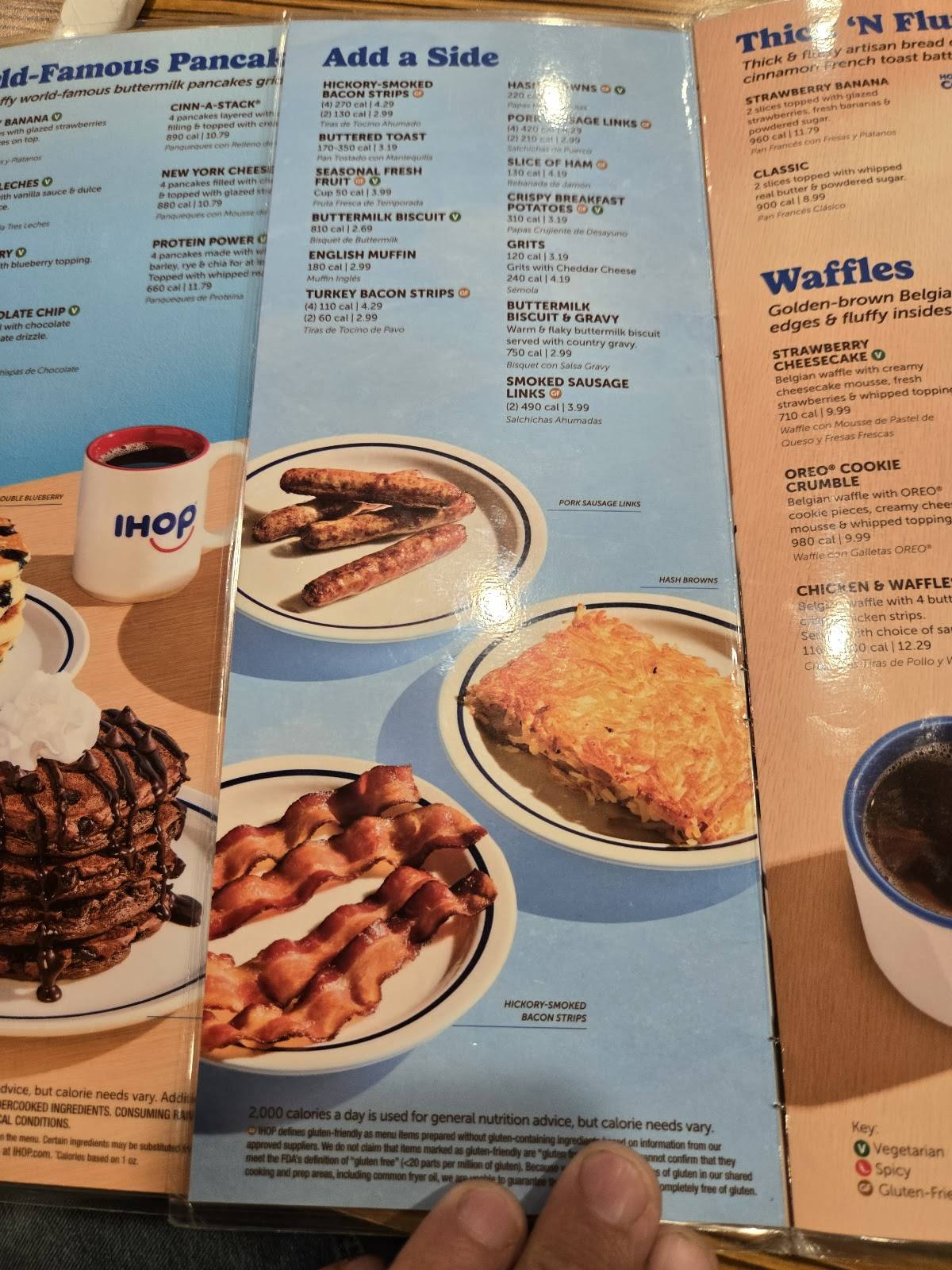 IHOP меню