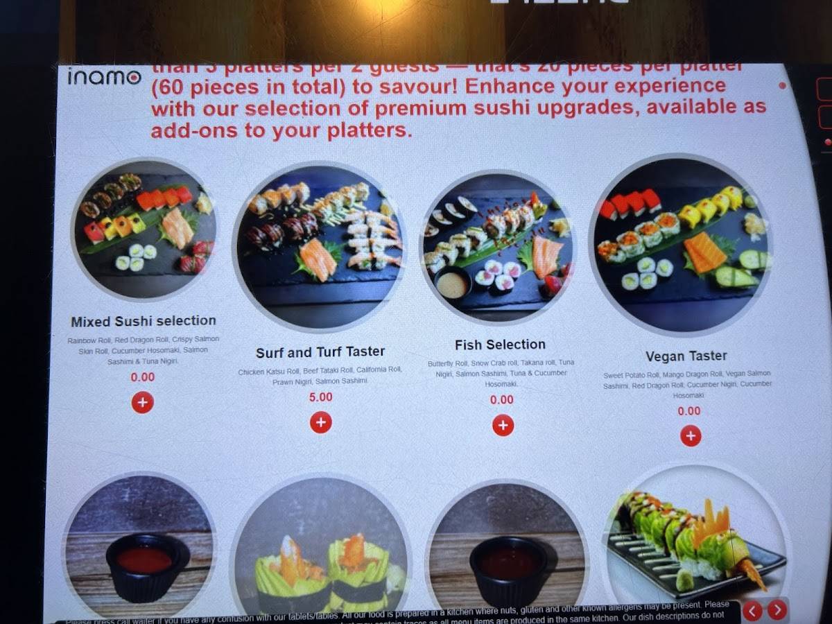 Inamo Soho - has moved to Covent Garden меню