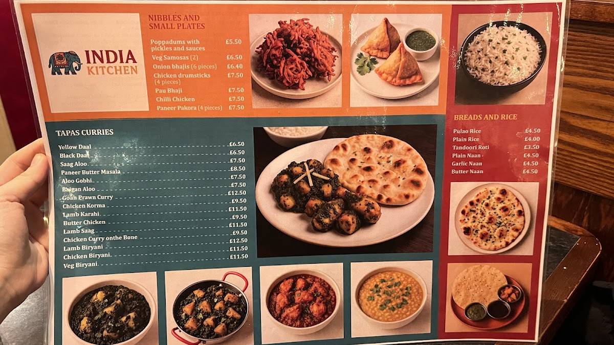 India Kitchen меню