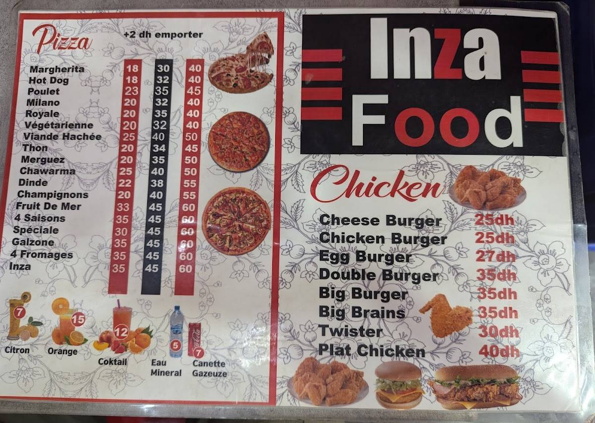 Inza Food меню