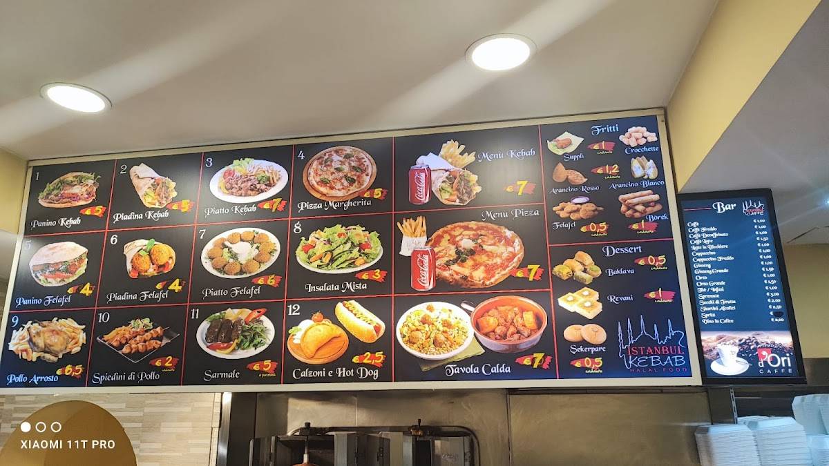 Istanbul kebab pizza bar меню