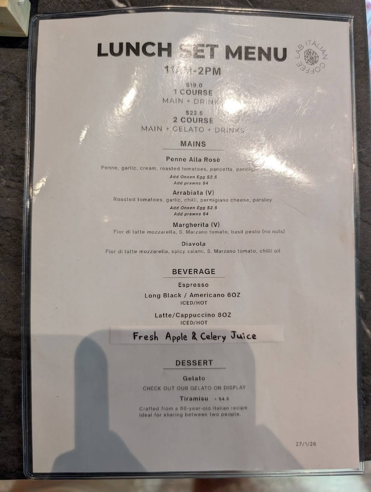 Italian Coffee Lab Rochester меню