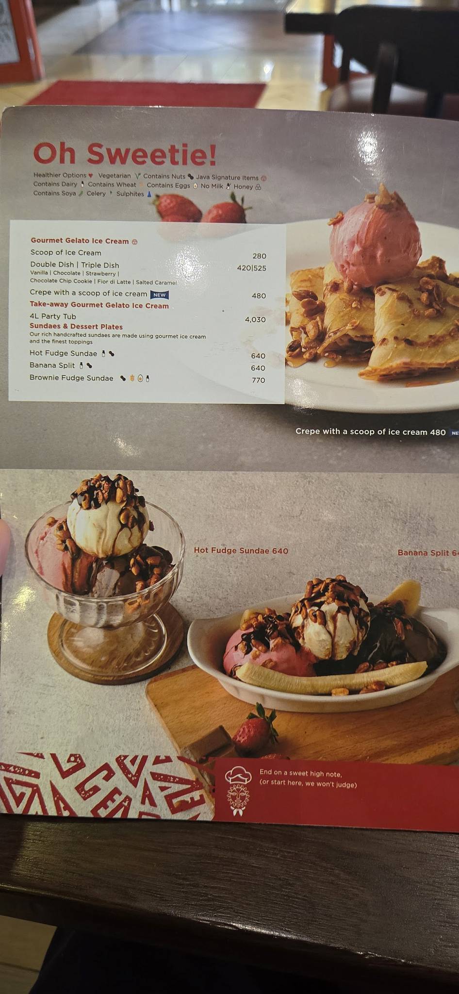 Java House - Junction Mall меню