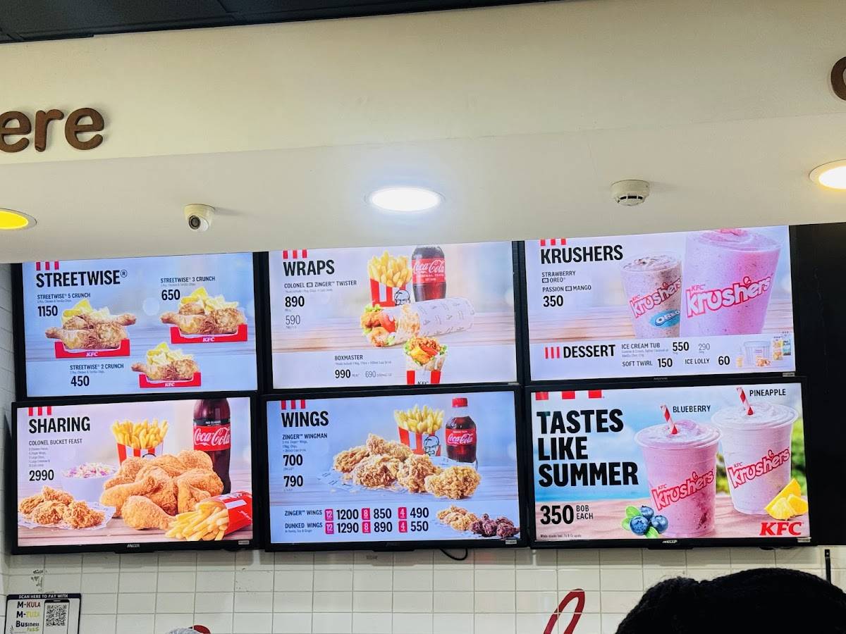 KFC Elodoret меню