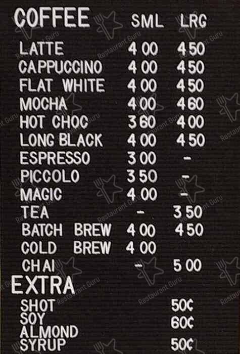 Kape меню