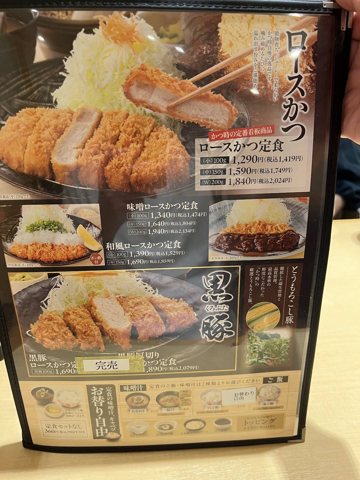 Katsutoki Ina меню