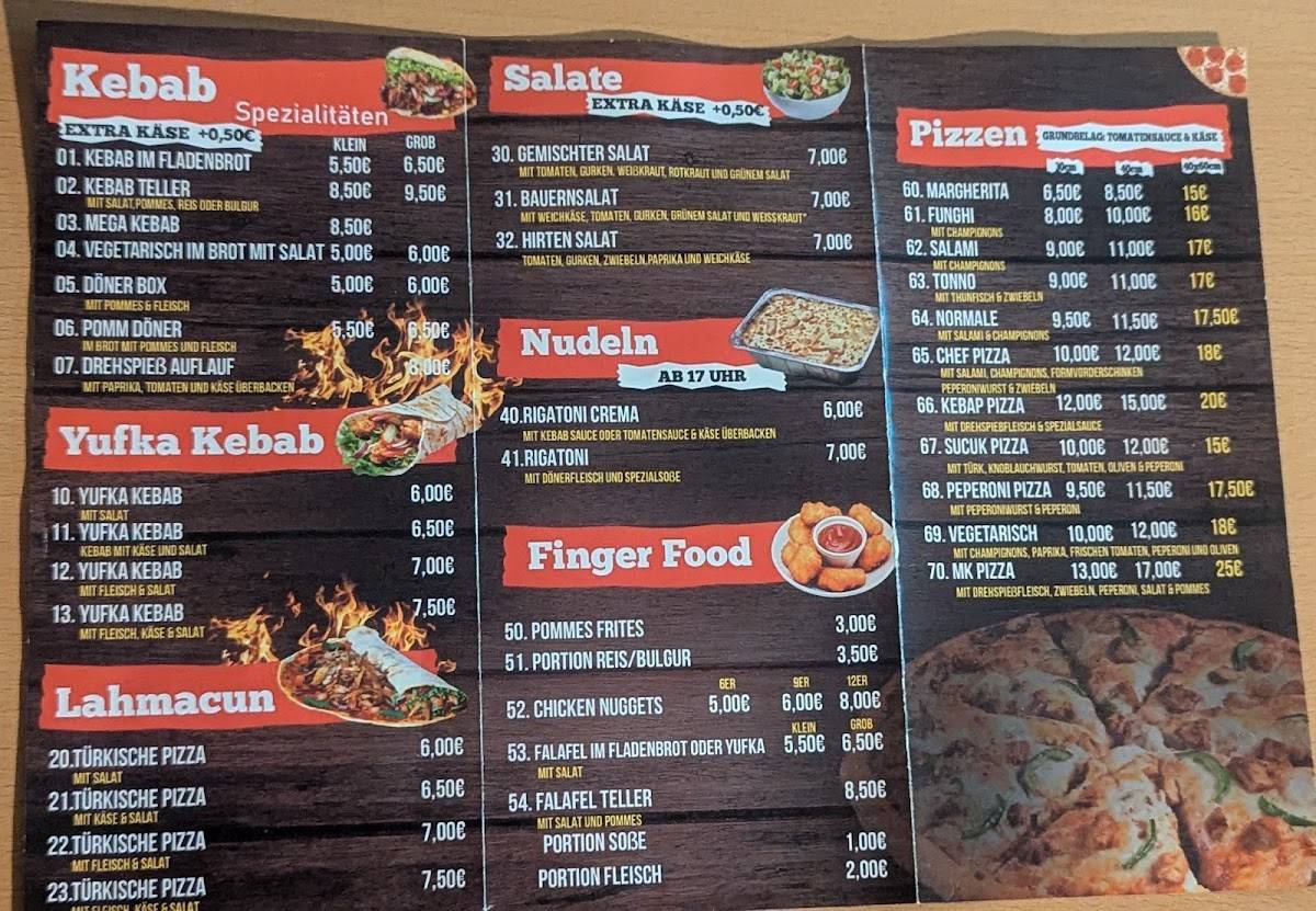 Kebab Merchweiler меню