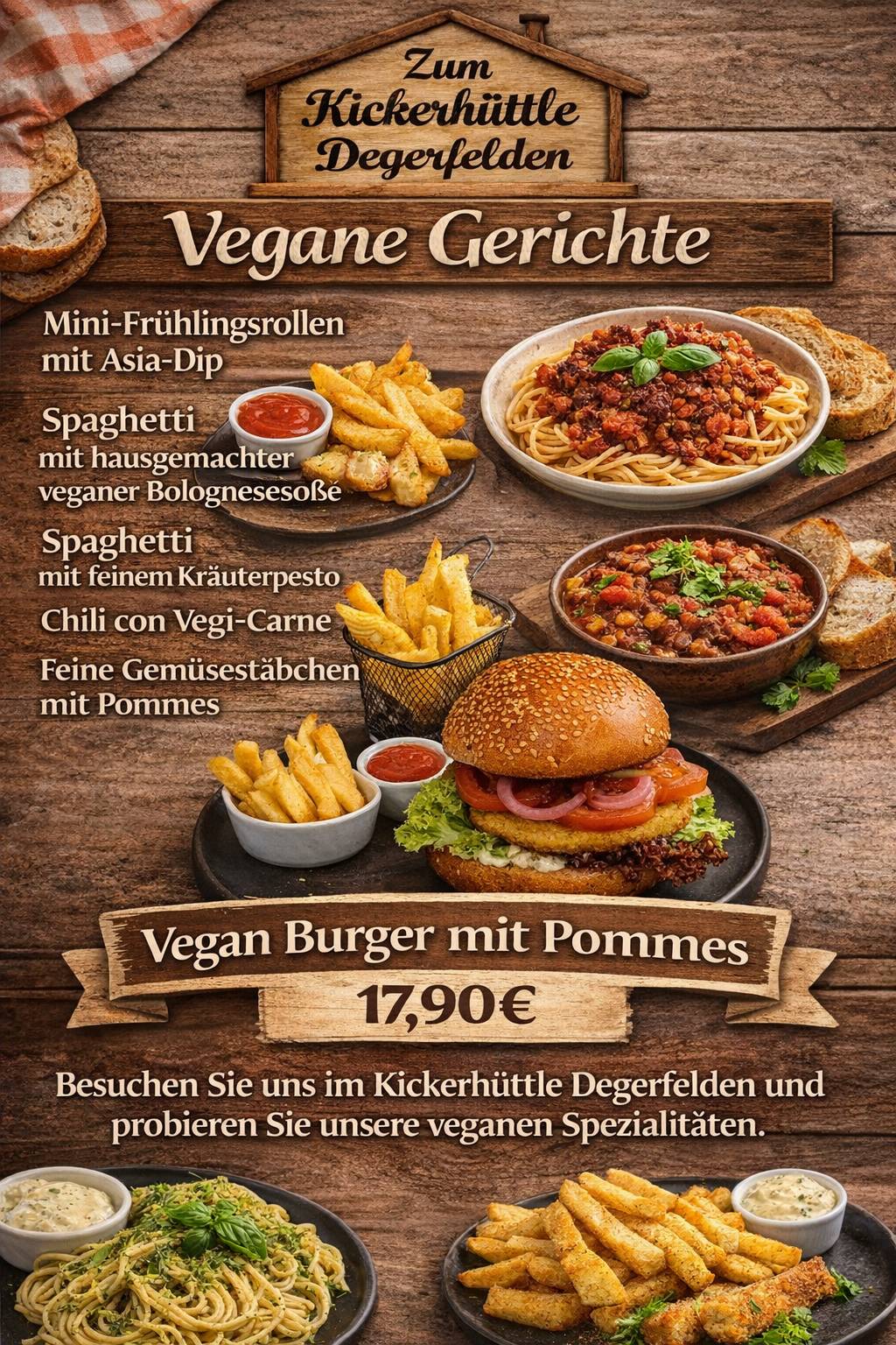 Kickerhüttle меню