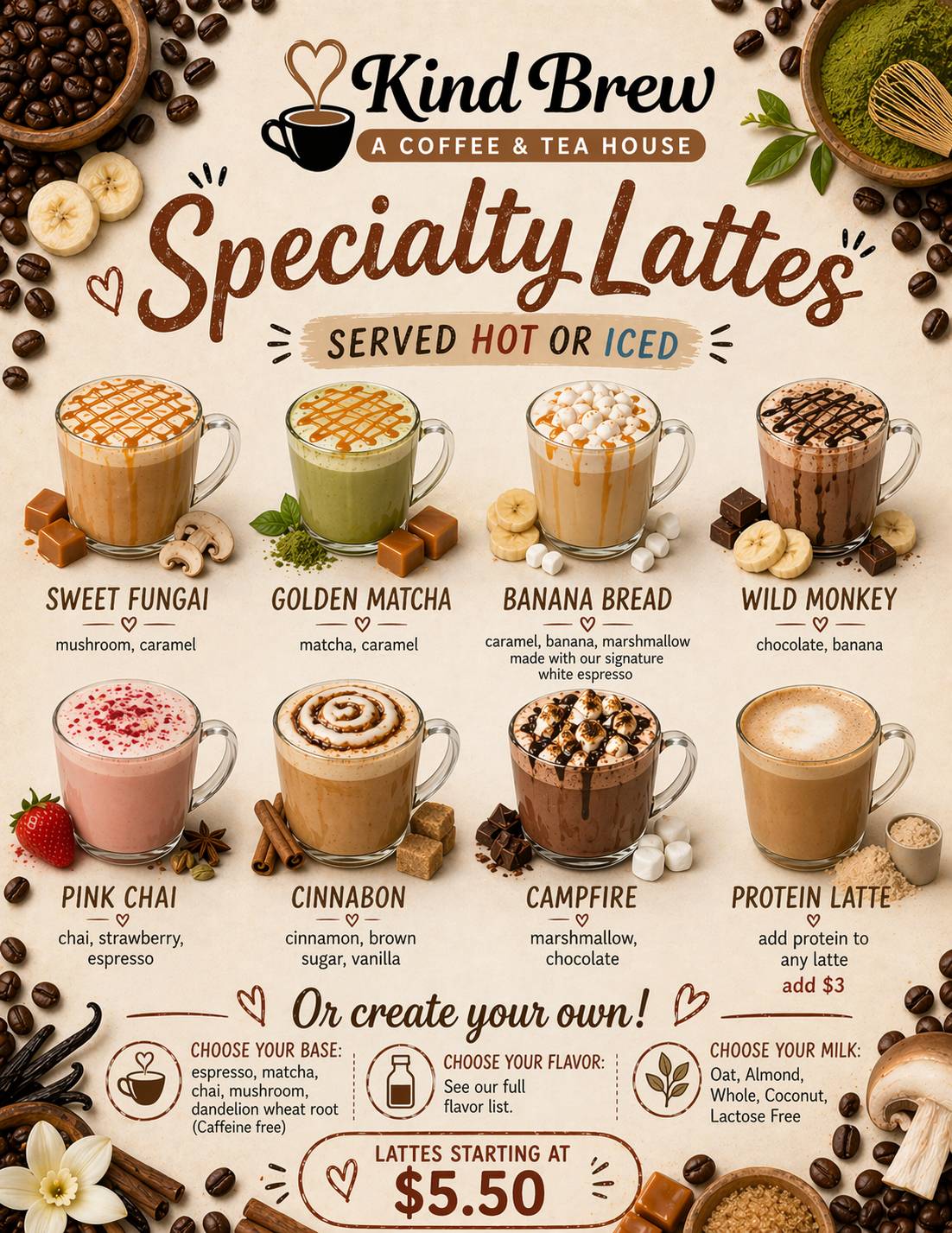 Kind Brew Coffee & Tea House меню