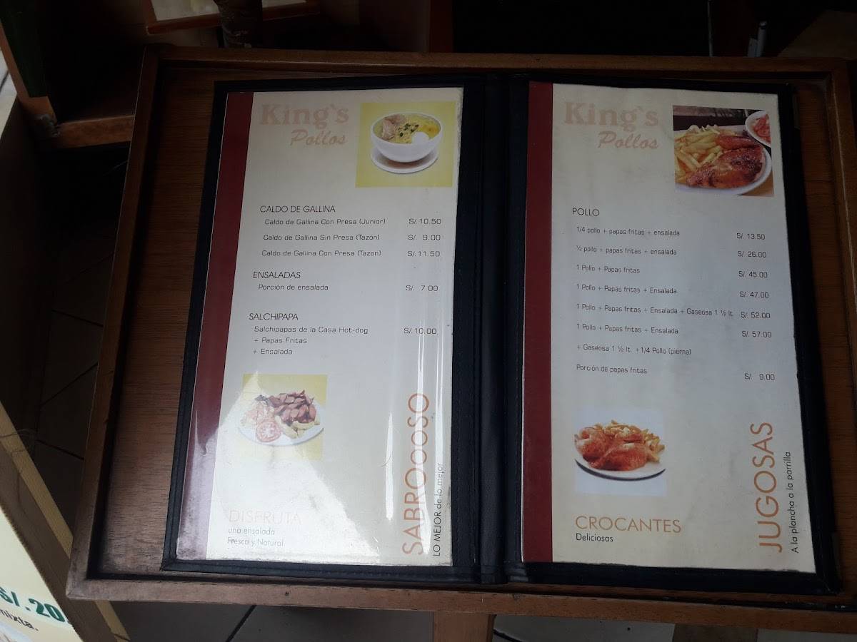 Kings Pollos меню