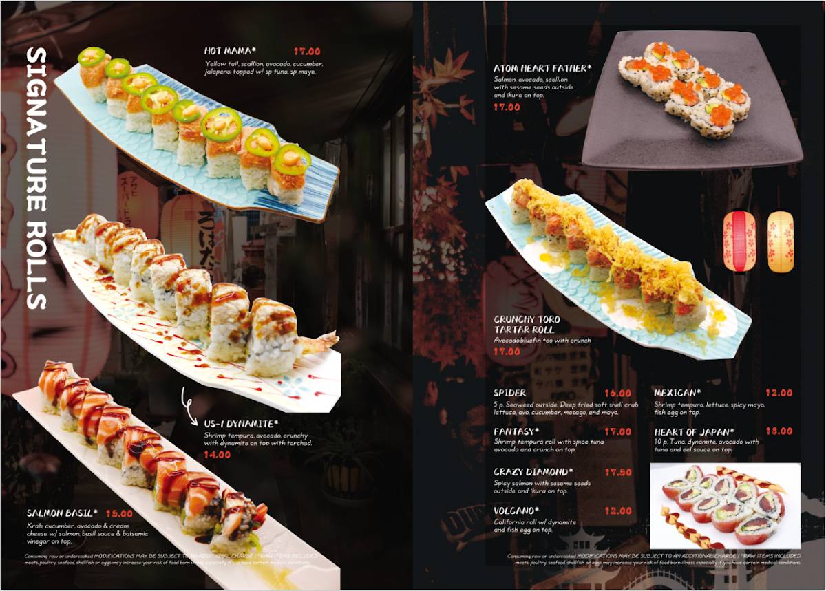 Kokoro Sushi меню