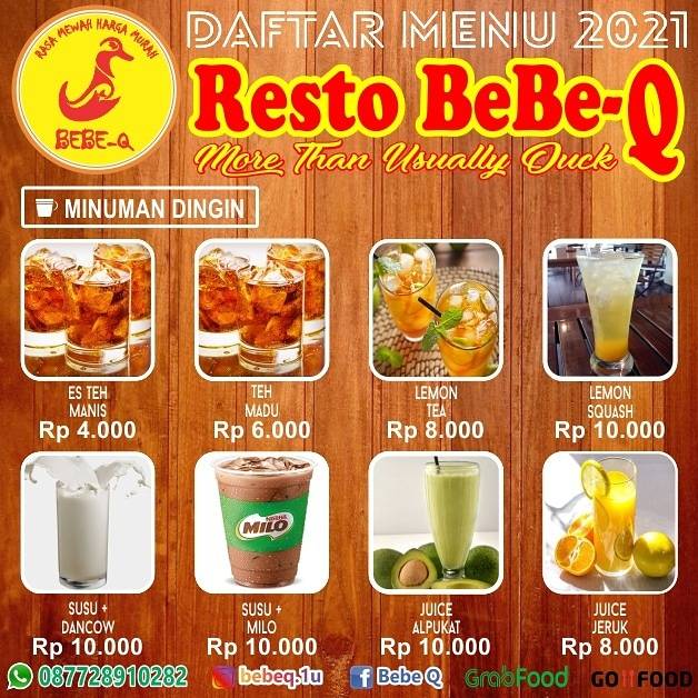 Resto BeBe-Q Kuningan меню