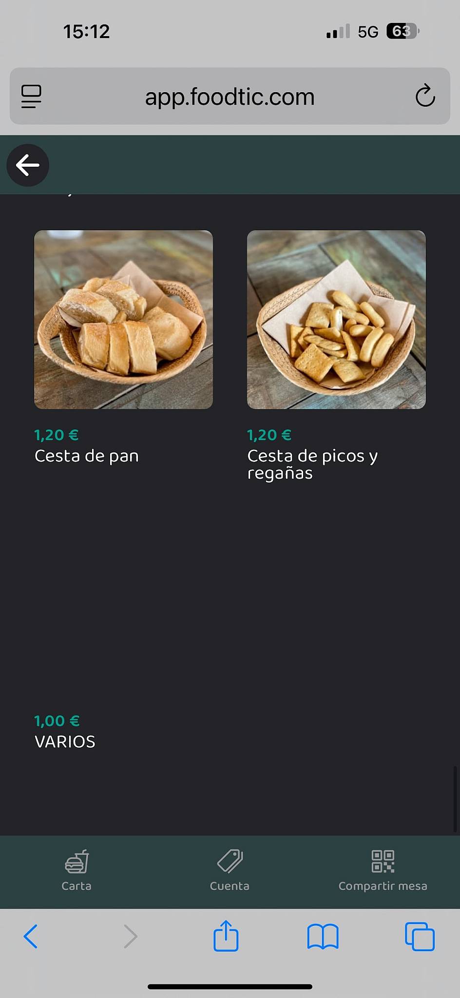 LAEQUIS меню