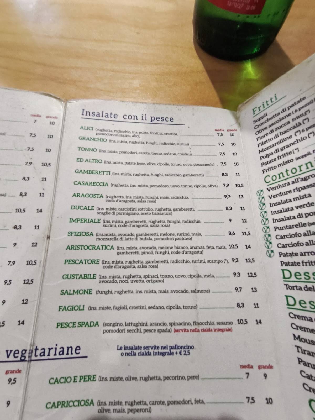 L'Insalata Ricca - Montagnola меню
