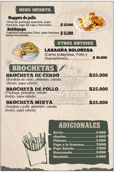 LLANO PIZZA меню