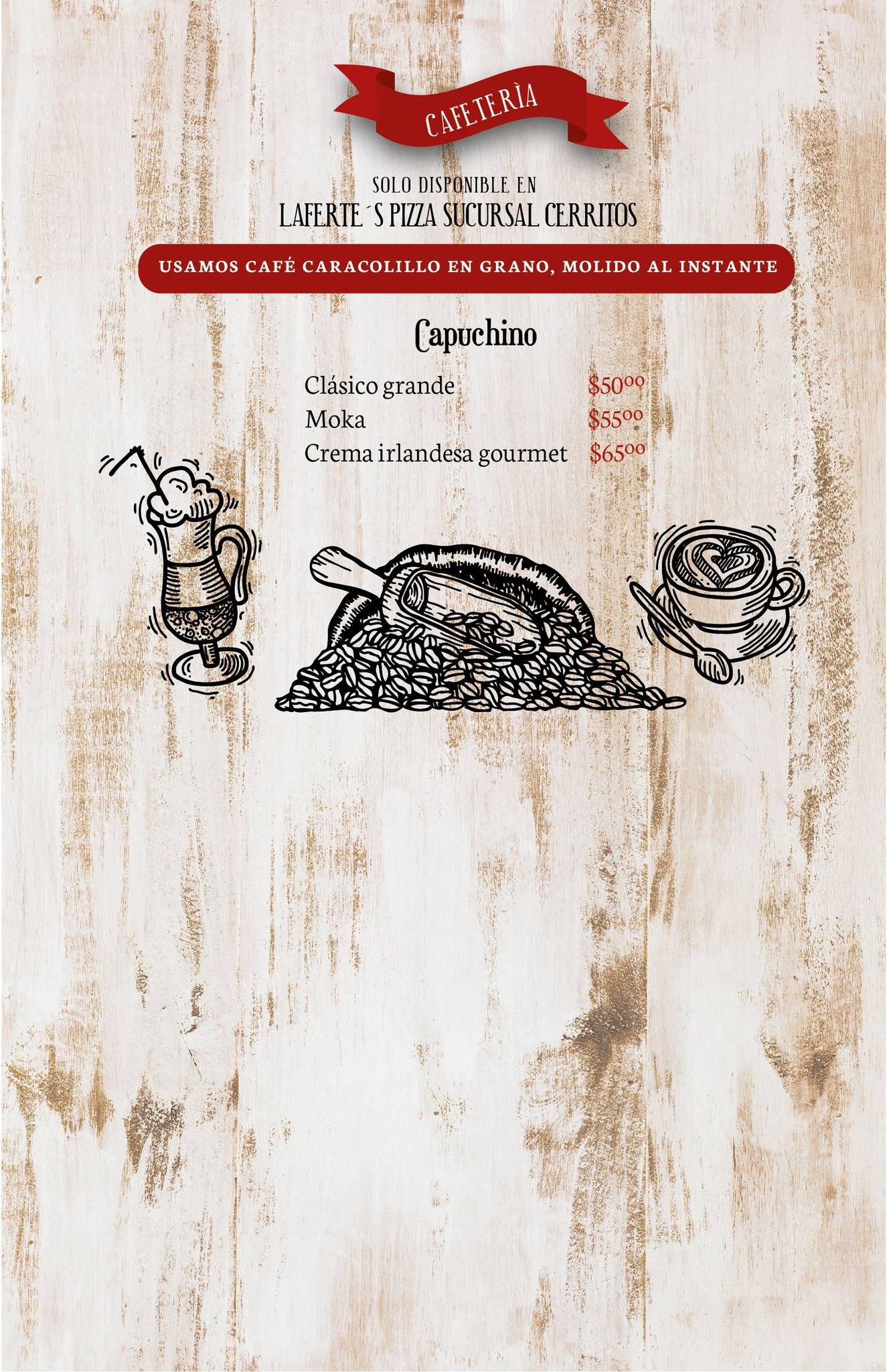 Laferte's Pizza меню